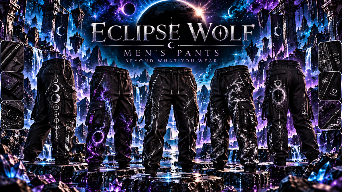 Eclipse Wolf – Men’s Pants 🌑