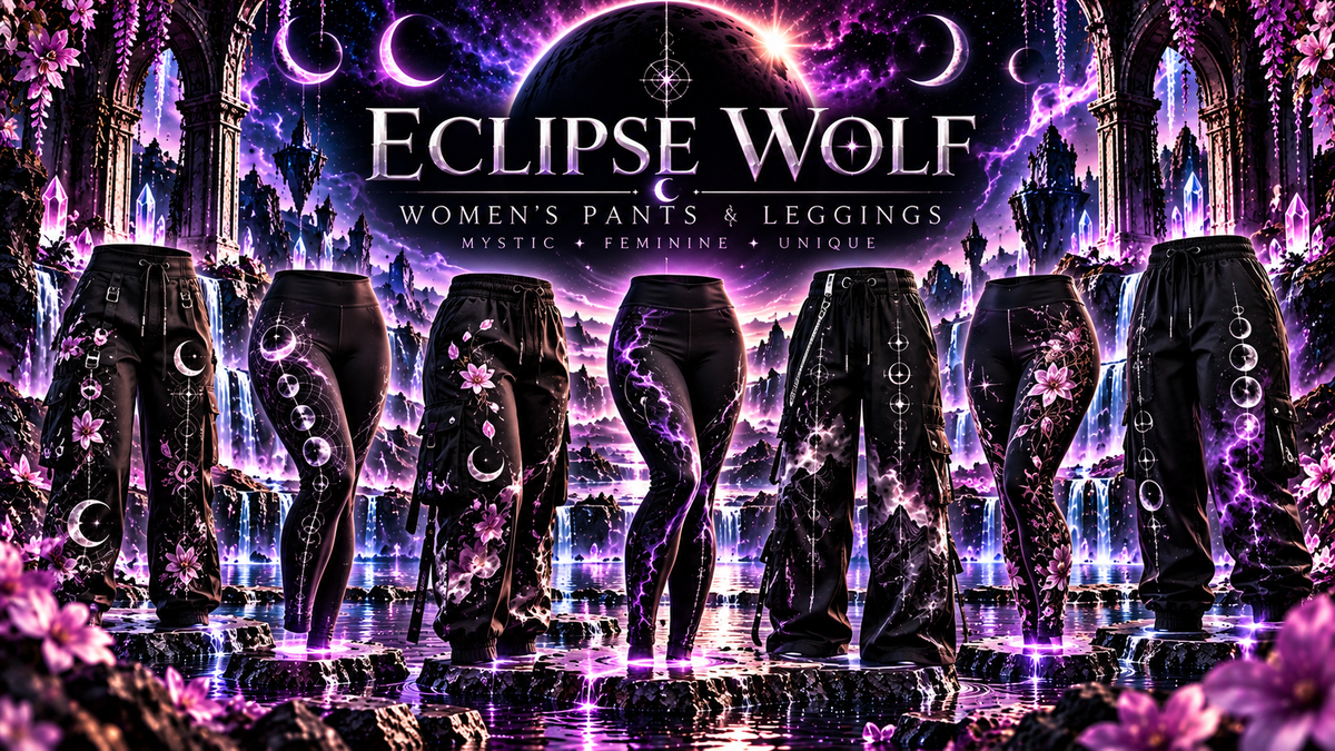 Eclipse Wolf – Women’s Pants & Leggings 🌙